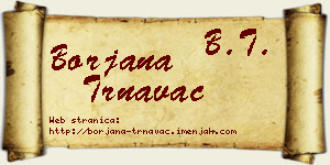 Borjana Trnavac vizit kartica